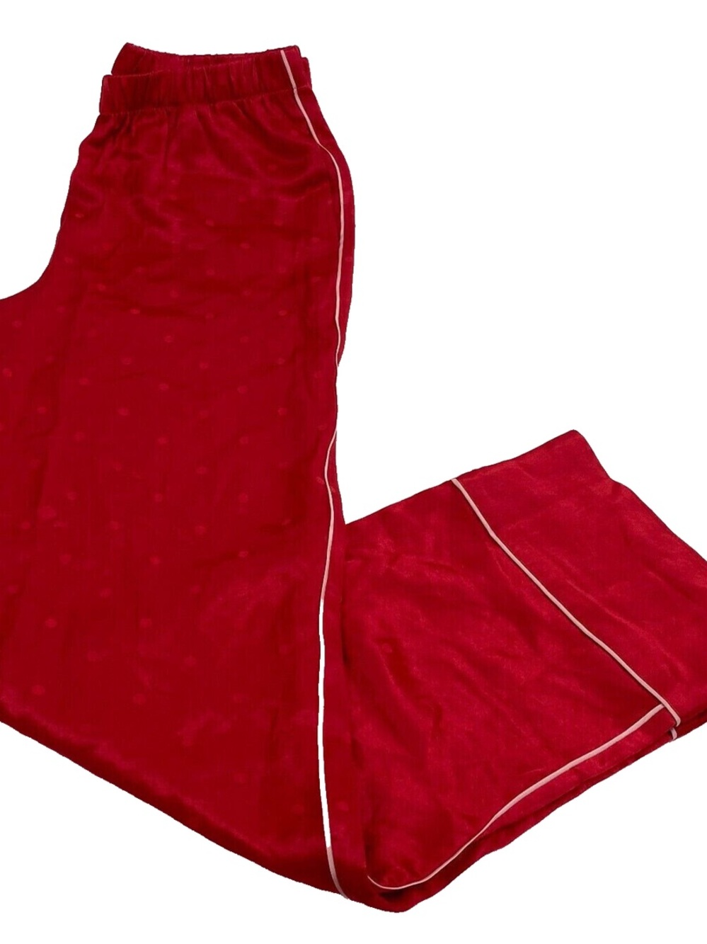 Victoria's Secret Red Pajama Lounge Pants with Contrast Piping